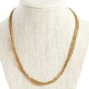Vintage Nolan Miller Mulit Strand Gold Adjustable Necklace